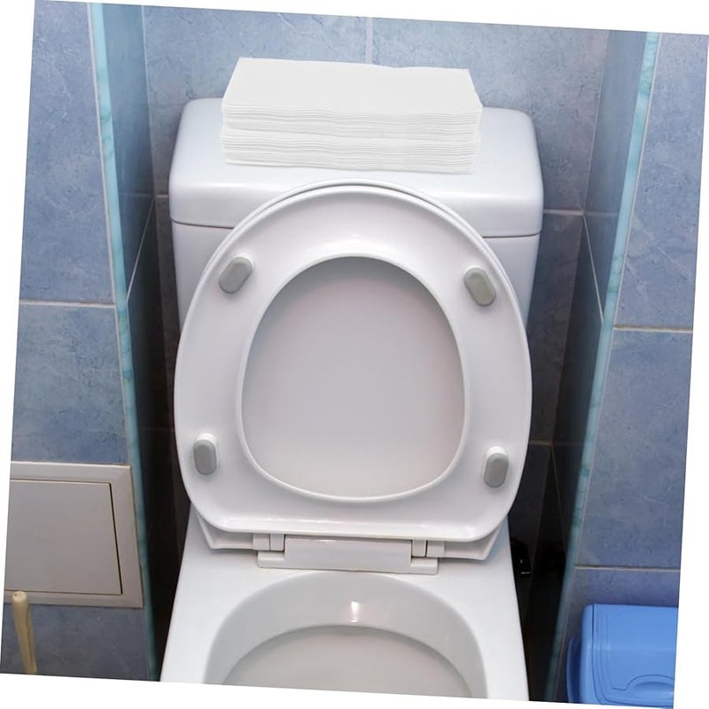 Beaupretty 200 قطعة مناديل ورقية بيضاء قابلة للتخلص منها ناعمة وماصة لحفلات الزفاف والمطبخ والحمام - Image 4